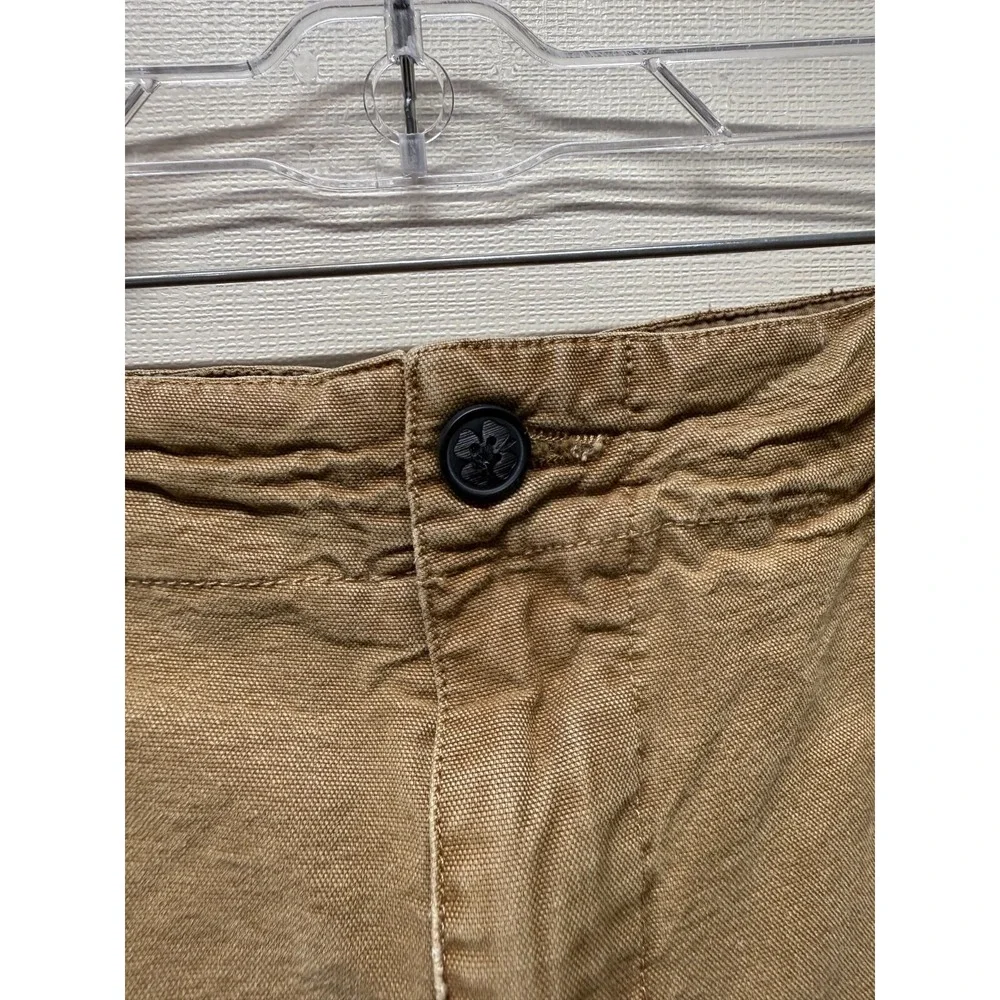 Lucky Brand‎ Cargo Shorts Mens 38 Tan Brown Flap Pocket Utility Drawstring